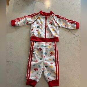 Adidas Kids Sweatsuit Set - Multicolor Floral